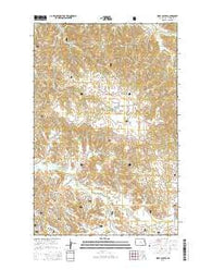 Wolf Coulee North Dakota Current topographic map, 1:24000 scale, 7.5 X 7.5 Minute, Year 2014