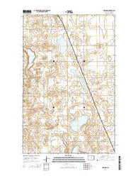 Wolford North Dakota Current topographic map, 1:24000 scale, 7.5 X 7.5 Minute, Year 2014