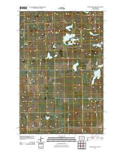 Woodhouse Lake North Dakota Historical topographic map, 1:24000 scale, 7.5 X 7.5 Minute, Year 2011