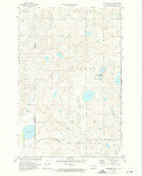 Woodworth NW North Dakota Historical topographic map, 1:24000 scale, 7.5 X 7.5 Minute, Year 1972