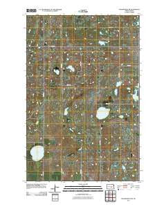Woodworth NW North Dakota Historical topographic map, 1:24000 scale, 7.5 X 7.5 Minute, Year 2011
