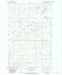 Writing Rock South North Dakota Historical topographic map, 1:24000 scale, 7.5 X 7.5 Minute, Year 1983