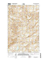 Writing Rock North North Dakota Current topographic map, 1:24000 scale, 7.5 X 7.5 Minute, Year 2014