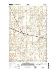 York North Dakota Current topographic map, 1:24000 scale, 7.5 X 7.5 Minute, Year 2014