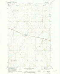York North Dakota Historical topographic map, 1:24000 scale, 7.5 X 7.5 Minute, Year 1971