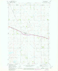 York North Dakota Historical topographic map, 1:24000 scale, 7.5 X 7.5 Minute, Year 1971