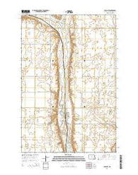 Ypsilanti North Dakota Current topographic map, 1:24000 scale, 7.5 X 7.5 Minute, Year 2014