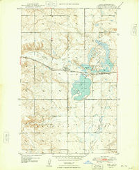 Zahl North Dakota Historical topographic map, 1:24000 scale, 7.5 X 7.5 Minute, Year 1948