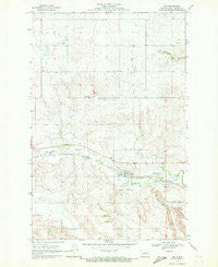 Zap North Dakota Historical topographic map, 1:24000 scale, 7.5 X 7.5 Minute, Year 1969