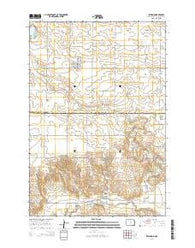 Zeeland North Dakota Current topographic map, 1:24000 scale, 7.5 X 7.5 Minute, Year 2014