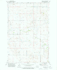 Ziner Butte North Dakota Historical topographic map, 1:24000 scale, 7.5 X 7.5 Minute, Year 1973