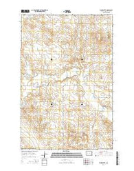 Ziner Butte North Dakota Current topographic map, 1:24000 scale, 7.5 X 7.5 Minute, Year 2014