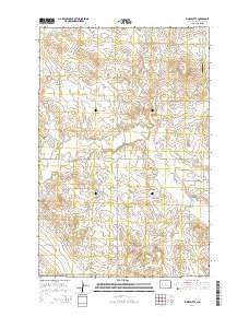 Ziner Butte North Dakota Current topographic map, 1:24000 scale, 7.5 X 7.5 Minute, Year 2014