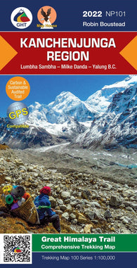 Buy map Kanchenjunga Region, Nepal Trekking Map