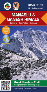 Buy map Manaslu and Ganesh Himals Region: 1:125,000 Trekking Map (The Great Himalaya Trail Series Maps NP106)
