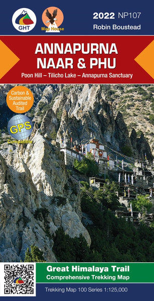 Buy map Annapurna, Naar & Phu Trekking Map 100 Series