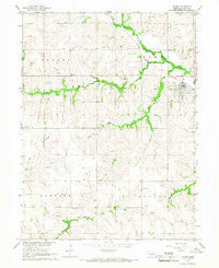 Adams Nebraska Historical topographic map, 1:24000 scale, 7.5 X 7.5 Minute, Year 1965