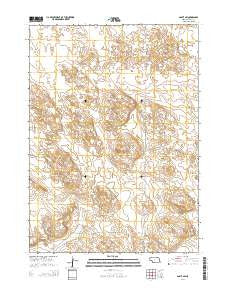 Agate SW Nebraska Current topographic map, 1:24000 scale, 7.5 X 7.5 Minute, Year 2014