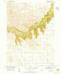 Ainsworth NW Nebraska Historical topographic map, 1:24000 scale, 7.5 X 7.5 Minute, Year 1954