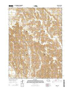 Akron Nebraska Current topographic map, 1:24000 scale, 7.5 X 7.5 Minute, Year 2014
