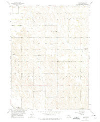 Akron Nebraska Historical topographic map, 1:24000 scale, 7.5 X 7.5 Minute, Year 1954