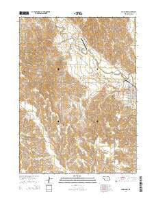 Albion West Nebraska Current topographic map, 1:24000 scale, 7.5 X 7.5 Minute, Year 2014