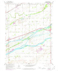 Alda Nebraska Historical topographic map, 1:24000 scale, 7.5 X 7.5 Minute, Year 1962
