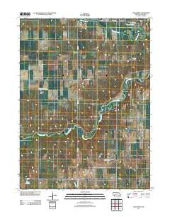 Alexandria Nebraska Historical topographic map, 1:24000 scale, 7.5 X 7.5 Minute, Year 2011