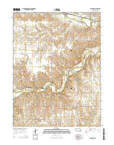 Alexandria Nebraska Current topographic map, 1:24000 scale, 7.5 X 7.5 Minute, Year 2014