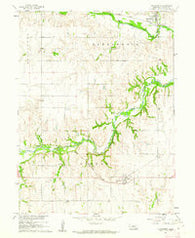 Alexandria Nebraska Historical topographic map, 1:24000 scale, 7.5 X 7.5 Minute, Year 1960