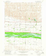 Alfalfa Center Nebraska Historical topographic map, 1:24000 scale, 7.5 X 7.5 Minute, Year 1962