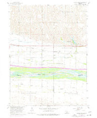Alfalfa Center Nebraska Historical topographic map, 1:24000 scale, 7.5 X 7.5 Minute, Year 1962