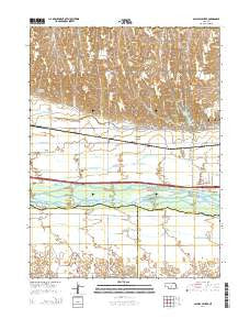 Alfalfa Center Nebraska Current topographic map, 1:24000 scale, 7.5 X 7.5 Minute, Year 2014