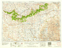 Alliance Nebraska Historical topographic map, 1:250000 scale, 1 X 2 Degree, Year 1958
