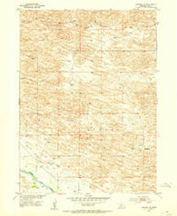 Almeria NE Nebraska Historical topographic map, 1:24000 scale, 7.5 X 7.5 Minute, Year 1952