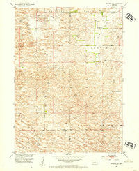 Almeria SW Nebraska Historical topographic map, 1:24000 scale, 7.5 X 7.5 Minute, Year 1952