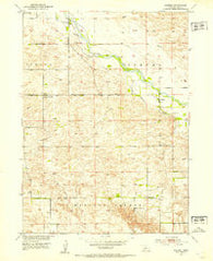 Almeria Nebraska Historical topographic map, 1:24000 scale, 7.5 X 7.5 Minute, Year 1952