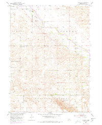 Almeria Nebraska Historical topographic map, 1:24000 scale, 7.5 X 7.5 Minute, Year 1952