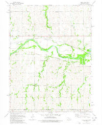 Amboy Nebraska Historical topographic map, 1:24000 scale, 7.5 X 7.5 Minute, Year 1974