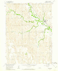 Amherst Nebraska Historical topographic map, 1:24000 scale, 7.5 X 7.5 Minute, Year 1961