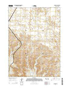 Angora SE Nebraska Current topographic map, 1:24000 scale, 7.5 X 7.5 Minute, Year 2014