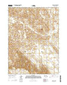 Anselmo SW Nebraska Current topographic map, 1:24000 scale, 7.5 X 7.5 Minute, Year 2014