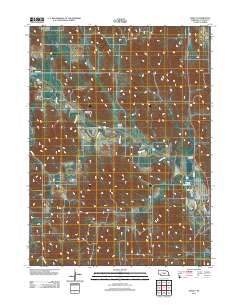 Ansley Nebraska Historical topographic map, 1:24000 scale, 7.5 X 7.5 Minute, Year 2011