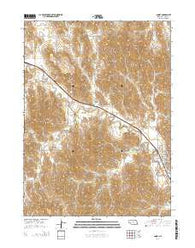 Ansley Nebraska Current topographic map, 1:24000 scale, 7.5 X 7.5 Minute, Year 2014
