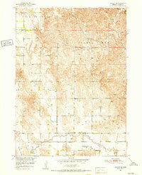 Ansley NE Nebraska Historical topographic map, 1:24000 scale, 7.5 X 7.5 Minute, Year 1951