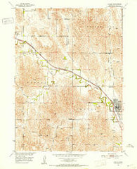 Ansley Nebraska Historical topographic map, 1:24000 scale, 7.5 X 7.5 Minute, Year 1951