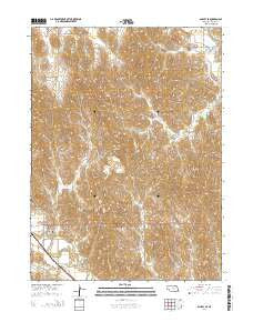 Ansley SE Nebraska Current topographic map, 1:24000 scale, 7.5 X 7.5 Minute, Year 2014