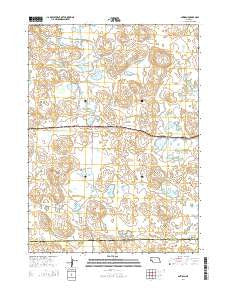 Antioch Nebraska Current topographic map, 1:24000 scale, 7.5 X 7.5 Minute, Year 2014