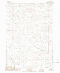 Arabia Nebraska Historical topographic map, 1:24000 scale, 7.5 X 7.5 Minute, Year 1985