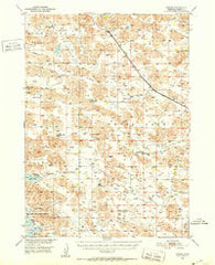 Arabia Nebraska Historical topographic map, 1:62500 scale, 15 X 15 Minute, Year 1950